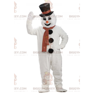 BIGGYMONKEY™ Giant Snowman Mascot Costume with Hat -