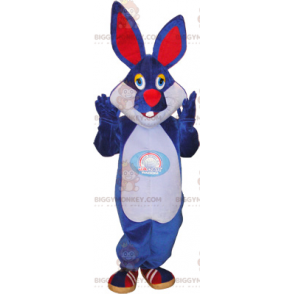 Στολή μασκότ Blue Rabbit BIGGYMONKEY™ - Biggymonkey.com