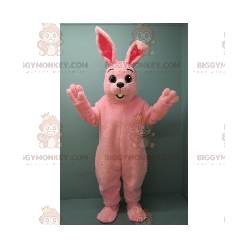 Costume da mascotte coniglietto rosa BIGGYMONKEY™ - Costume da mascotte coniglietto rosa BIGGYMONKEY™ -