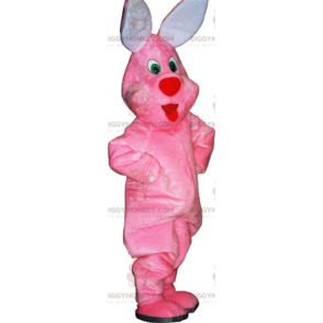 Plysch rosa kanin BIGGYMONKEY™ maskotdräkt - Kaninmaskot - BIGGYMONKEY_015991 - BiggyMonkey.com