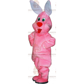 Plysch rosa kanin BIGGYMONKEY™ maskotdräkt - Kaninmaskot - BIGGYMONKEY_015991 - BiggyMonkey.com