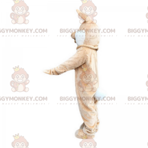 Costume de mascotte BIGGYMONKEY™ de lapin souriant -