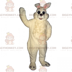 BIGGYMONKEY™-mascottekostuum volledig wit konijn -