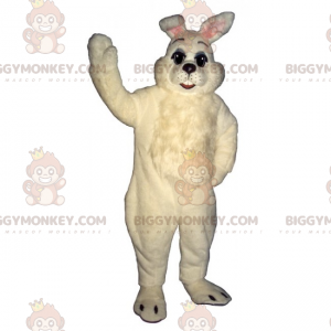 Στολή μασκότ BIGGYMONKEY™ All White Rabbit - Μασκότ κουνελιού - BIGGYMONKEY_015997 - BiggyMonkey.com