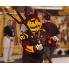 Giant Red and Yellow Devil BIGGYMONKEY™ Mascot Costume -