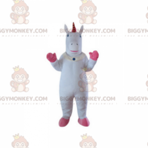 Costume de mascotte BIGGYMONKEY™ de licorne blanche aux pattes