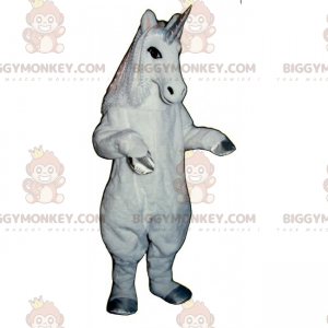 Costume de mascotte BIGGYMONKEY™ de licorne pattes argentes -