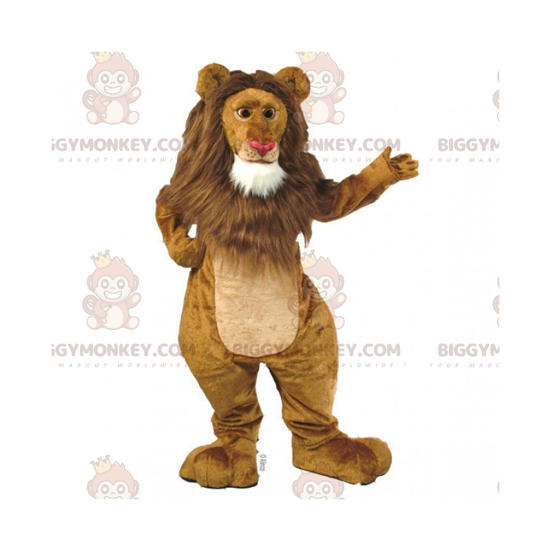 Big Mane Lion BIGGYMONKEY™ maskotkostyme - Løve maskoter - BIGGYMONKEY_016016 - BiggyMonkey.com