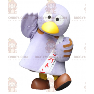 Muy divertido y lindo disfraz de mascota Big Purple Bird