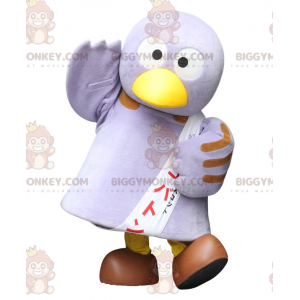 Very Funny and Cute Big Purple Bird BIGGYMONKEY™ Mascot Costume