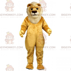 Hvit maned Lion BIGGYMONKEY™ maskotkostyme - Løve maskoter - BIGGYMONKEY_016017 - BiggyMonkey.com