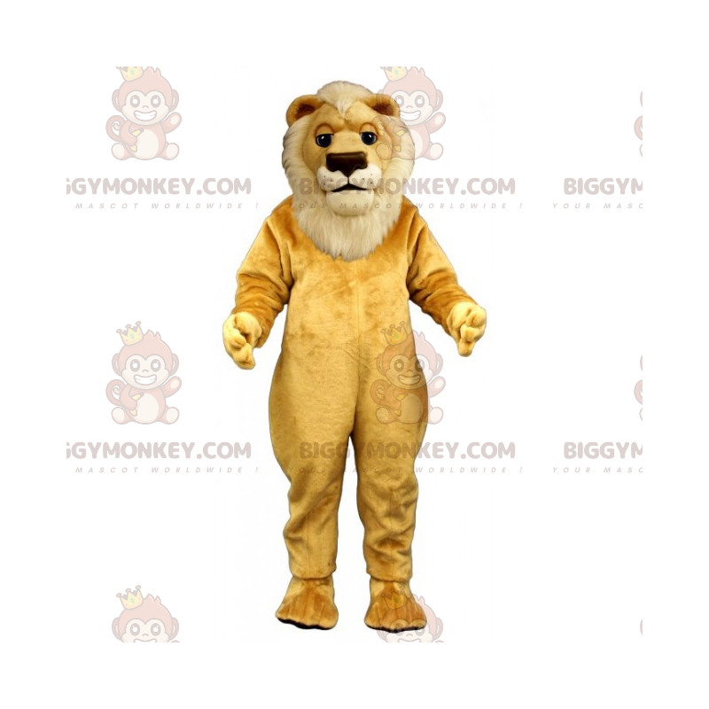 Costume mascotte BIGGYMONKEY™ leone dalla criniera bianca - Costume mascotte BIGGYMONKEY™ leone dalla criniera bianca -