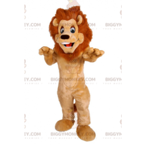 Disfraz de mascota BIGGYMONKEY™ de adorable león con linda
