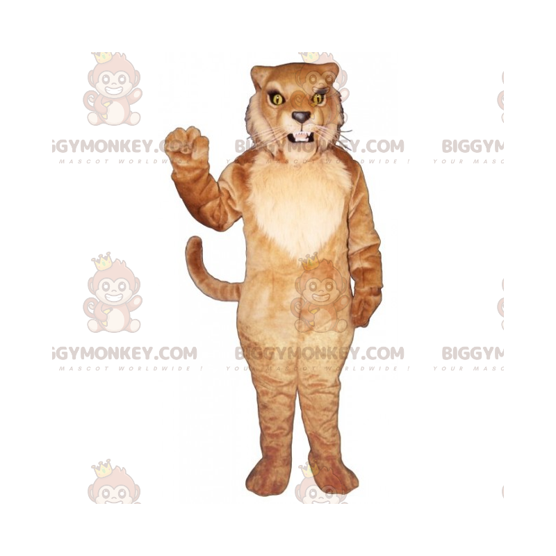 Løve med lange værhår BIGGYMONKEY™ maskotkostyme - Løve maskoter - BIGGYMONKEY_016021 - BiggyMonkey.com