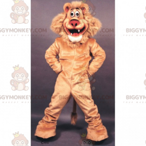 Cartoon Löwe BIGGYMONKEY™ Maskottchen Kostüm - Biggymonkey.com