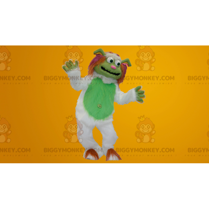 Alle lodne hvite og grønne Yeti BIGGYMONKEY™ maskotkostymer - Monster maskot - BIGGYMONKEY_024 - BiggyMonkey.com