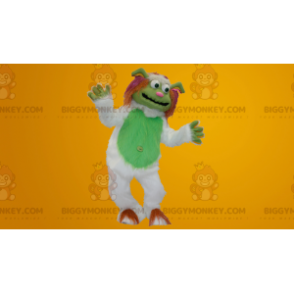 Alle lodne hvite og grønne Yeti BIGGYMONKEY™ maskotkostymer - Monster maskot - BIGGYMONKEY_024 - BiggyMonkey.com