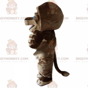 Kostým maskota lva BIGGYMONKEY™ s modrýma očima –