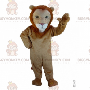 Lion BIGGYMONKEY™ Mascot Costume with Small Mane -