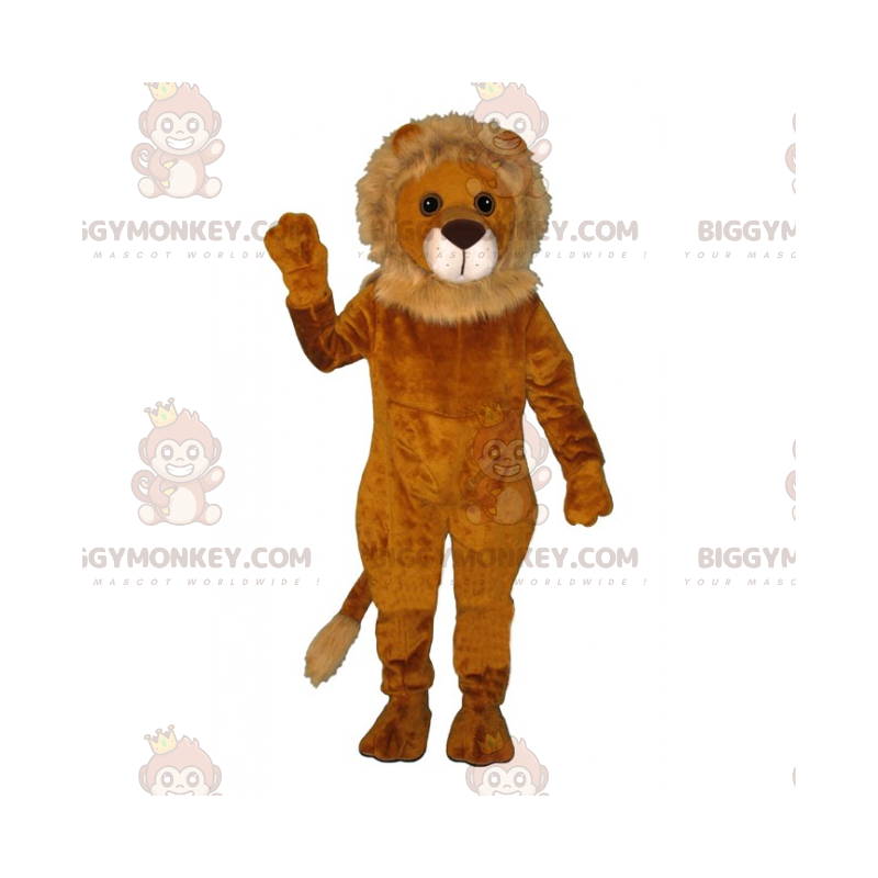 Kostium maskotka lew BIGGYMONKEY™ z małą beżową grzywą - Kostium maskotka lew BIGGYMONKEY™ z małą beżową grzywą -