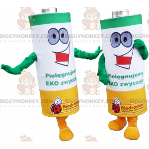 Traje de mascote de leão BIGGYMONKEY™ com roupa de futebol