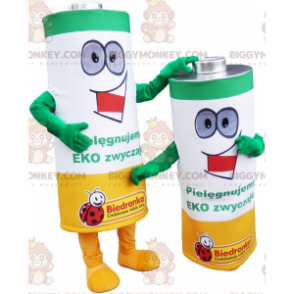 Traje de mascote de leão BIGGYMONKEY™ com roupa de futebol