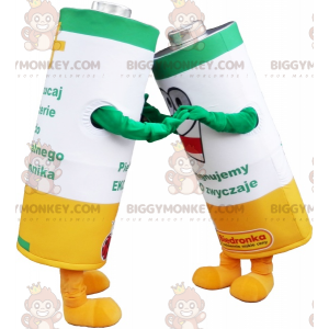 Traje de mascote de leão BIGGYMONKEY™ com roupa de futebol