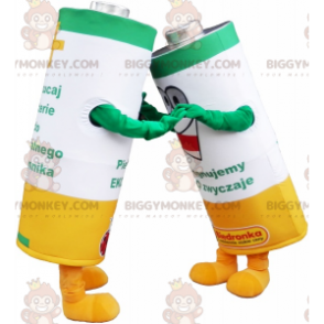 Traje de mascote de leão BIGGYMONKEY™ com roupa de futebol