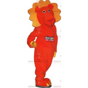 Στολή μασκότ Orange Lion BIGGYMONKEY™ - Biggymonkey.com