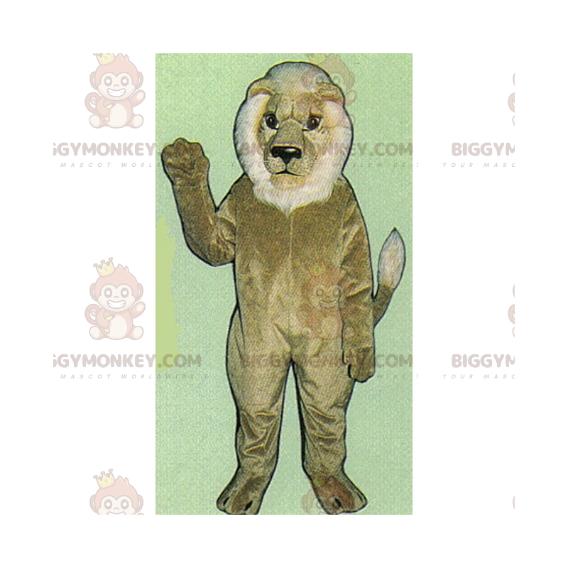 Traje de mascote Wise Lion BIGGYMONKEY™ - Mascotes de leão - BIGGYMONKEY_016058 - BiggyMonkey.com