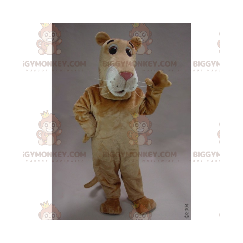 Costume de mascotte BIGGYMONKEY™ de lionne au long nez - Costume de mascotte BIGGYMONKEY™ de lionne au long nez -