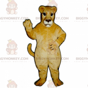 Traje de mascote de leoa de focinho marrom BIGGYMONKEY™ –