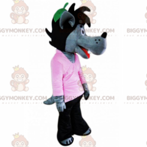 Στολή μασκότ BIGGYMONKEY™ Wolf in Pants - Μασκότ λύκων - BIGGYMONKEY_016076 - BiggyMonkey.com