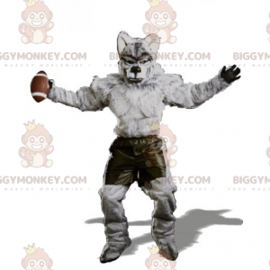 Wolf BIGGYMONKEY™ Maskottchen-Kostüm im