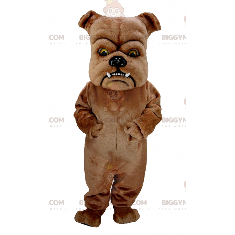 Traje de mascote de cão marrom gigante intimidante BIGGYMONKEY™