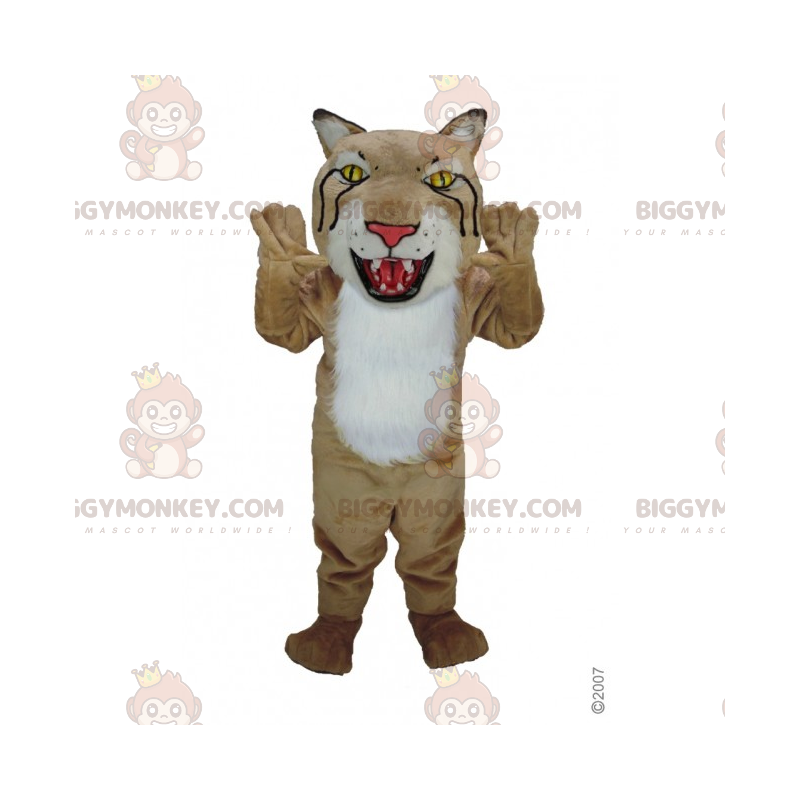 Lynx BIGGYMONKEY™ maskottiasu suurella päällä - Biggymonkey.com Lynx BIGGYMONKEY™ maskottiasu suurella päällä - Biggymonkey.com