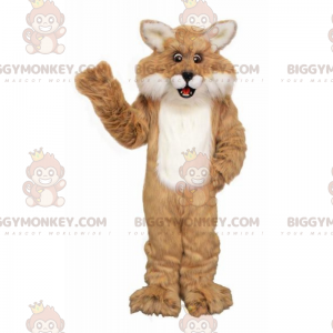 Brown and White Lynx BIGGYMONKEY™ Mascot Costume -