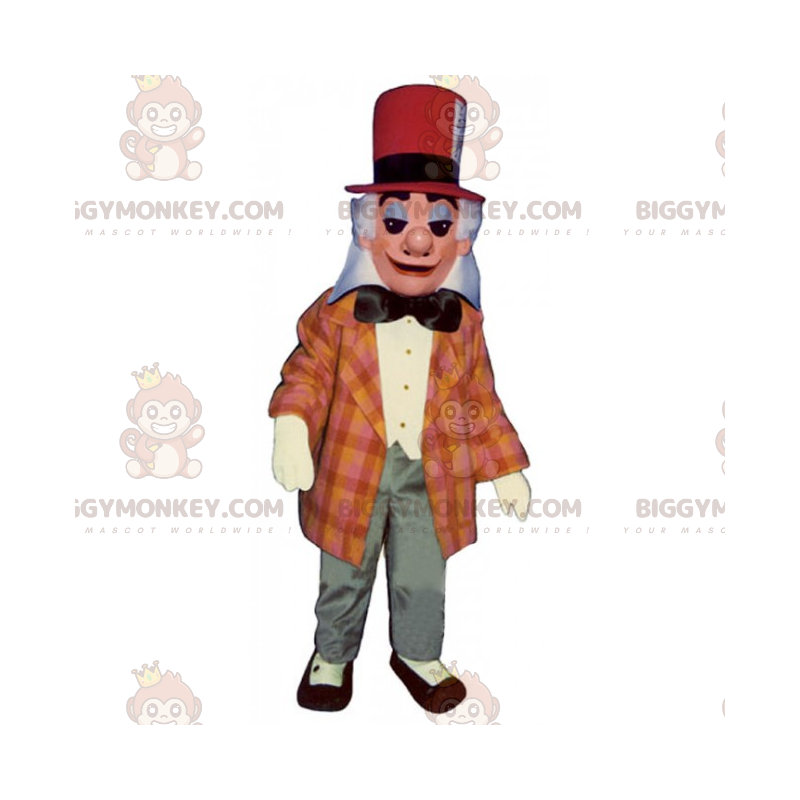 Wizard BIGGYMONKEY™ Mascot Costume with Red Hat -