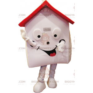 BIGGYMONKEY™ Red Roof Spielhaus-Maskottchen-Kostüm -