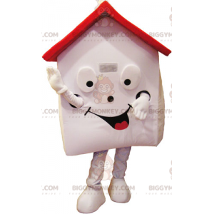 BIGGYMONKEY™ Red Roof Playhouse Mascottekostuum - Huis mascottes - BIGGYMONKEY_016109 - BiggyMonkey.com