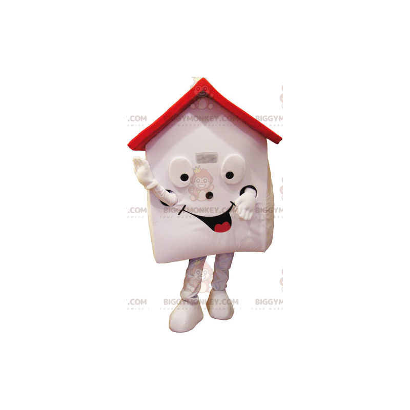 BIGGYMONKEY™ Red Roof Playhouse Mascottekostuum - Huis mascottes - BIGGYMONKEY_016109 - BiggyMonkey.com