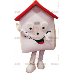 BIGGYMONKEY™ maskotkostume Rødt hus med rødt tag - Husmaskot - BIGGYMONKEY_016109 - BiggyMonkey.com