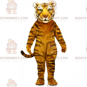 Majestetisk Green Eyed Tiger BIGGYMONKEY™ maskotkostyme - Tiger maskoter - BIGGYMONKEY_016110 - BiggyMonkey.com