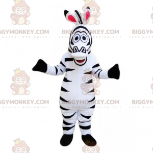 Costume da mascotte Marty the Zebra BIGGYMONKEY™ - Madagascar