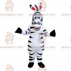 Costume de mascotte BIGGYMONKEY™ de Marty le zèbre - Madagascar