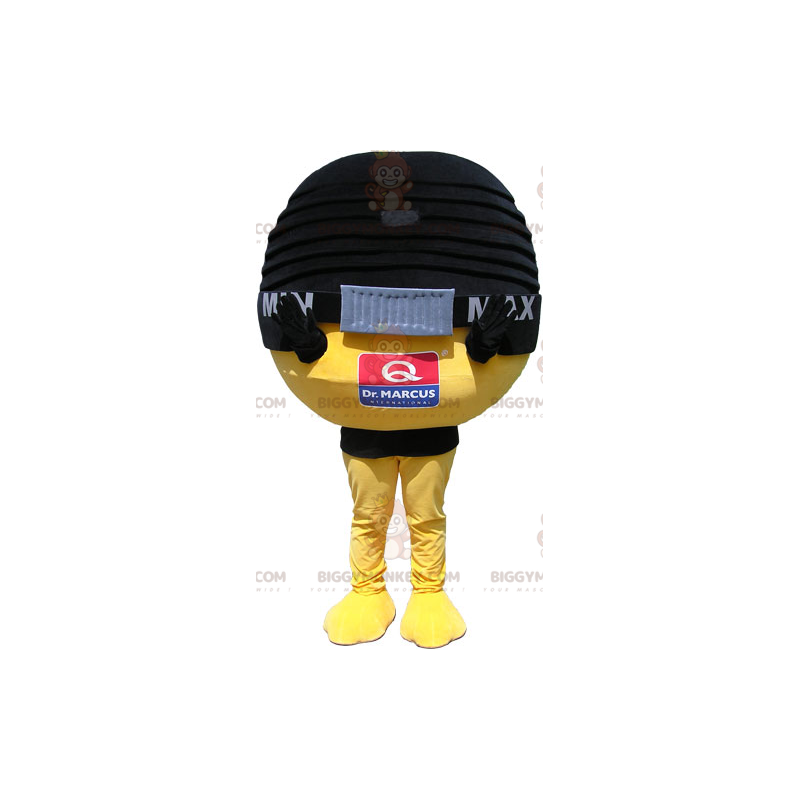 Kostým maskota BIGGYMONKEY™ s kulatým mikrofonem – Kostým maskota BIGGYMONKEY™ s kulatým mikrofonem –