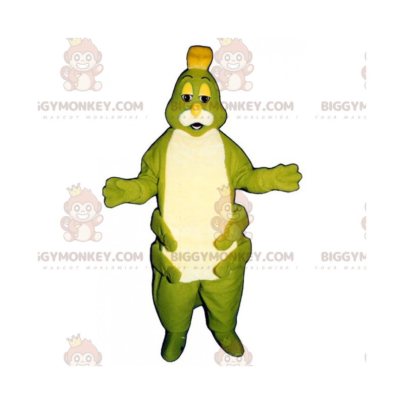 Groene duizendpoot en witte buik BIGGYMONKEY™ mascottekostuum - Groene duizendpoot en witte buik BIGGYMONKEY™ mascottekostuum -