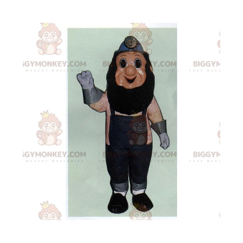 Costume da mascotte da minatore BIGGYMONKEY™ in abbigliamento