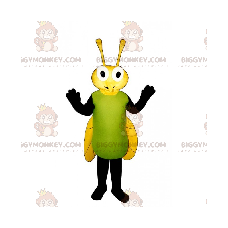 Cuerpo Adaptación Ya Disfraz de mascota BIGGYMONKEY™ de mosca con alas Tamaño L (175-180 CM)