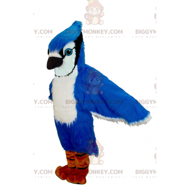 Kostým maskota Blue Jay White a Black Blue Bird BIGGYMONKEY™ – Kostým maskota Blue Jay White a Black Blue Bird BIGGYMONKEY™ –